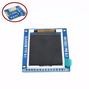 Envío gratuito 10 unids Mini 18 pulgadas Serial SPI TFT LCD Módulo de pantalla con adaptador de PCB IC 128x160 Matriz de puntos 33V 5V IO Inerface Cmmpatibl Pboo