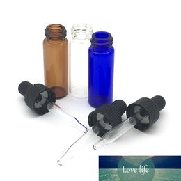 10 stks Mini 4 ML Parfum Glas Pipet Fles Kleine etherische Olie Sample Test Tiny Draagbare Duidelijke druppelaarsflesjes