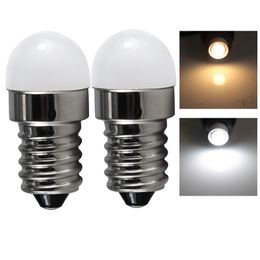 10 stks Mini E14 LED-lamp AC DC 12V 24V 60V 1.5 W Kleine Melkachtig Hanger Koelkast Koelkast Licht 12 24 60 Volt Spotlight Candle Lamp D2.0
