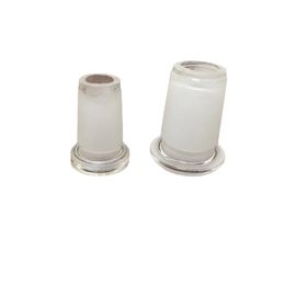 10 Uds Mini adaptador de vidrio de 10mm hembra a 14mm macho pipas para fumar 18mm dos estilos adaptadores de Bong de agua para humo con junta de boca forjada