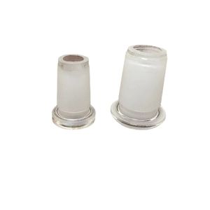 10 pièces Mini adaptateur en verre 10mm femelle à 14mm mâle tuyaux de fumée 18mm deux styles forsted bouche Joint fumée eau Bong adaptateurs