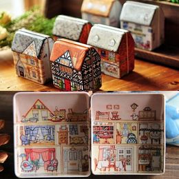 10pcs Mini Schilderen Blikken Doos Locker Opslag Blik Willekeurige Kleur Thuis Sieraden Metalen Container Kids Gift 240125