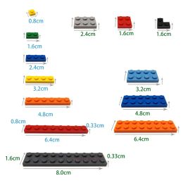 10pcs MOC 48336 1x2 Assiette de charnière latérale unique avec manche de construction Bricks Bricks Model Model Educational City Classic Kids Toys