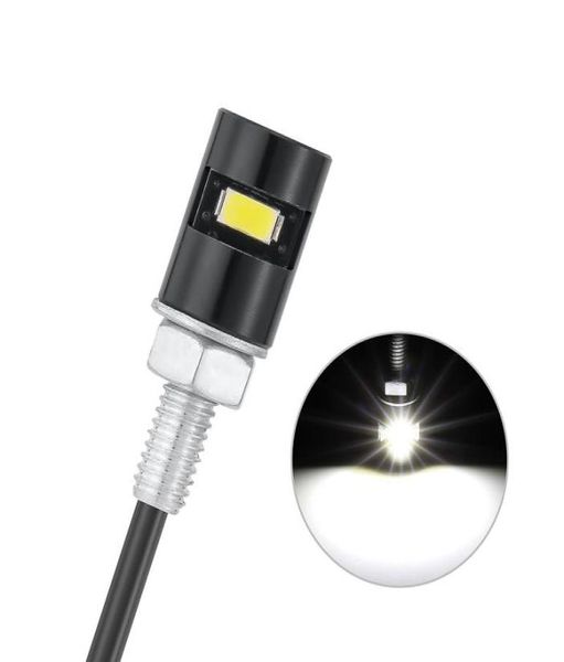 10 piezas de luces LED de circulación diurna para motocicleta SMD 5630, lámparas de número de cola delantera para coche, bombillas de estilo, perno de tornillo blanco 2741658