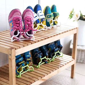 10 stks Multifunctionele Schoenplank Organizer Creatieve Schoenen Droogrek Stand Hanger Kinderen Kinderschoenen Opknoping Opbergvloer 210811