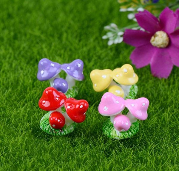 Nains de jardin en résine de champignons, 10 pièces, mini décoration de jardin, micro arbre paysager, décoration de maison, miniatures 7096002