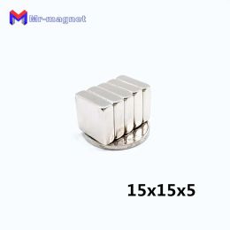 10pcs n35 stronger neodymium magnets 15155mm cuboid teaching magnetic tape rare earth magnets counter 15mm15mm5mm ZZ