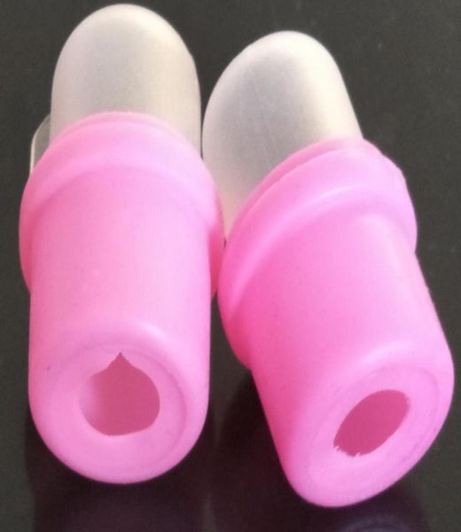 10 piezas removedor de esmalte de uñas empapadores usable salón DIY acrílico UV Gel Cap herramienta sin caja paquete opp rosa para Nail Art Supply8727025