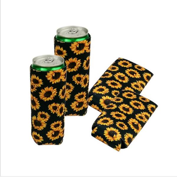 10PCS Neopreno Slim Beer Can Cooler Tall Stubby Holder Plegable Stubby Holders Beer Cooler Bags Se ajusta a 12 oz Slim Energy DrinkBeer