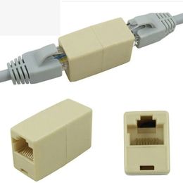 10pcs Nuevas herramientas de Internet de aleación RJ45 Cat5 Acoplador Adaptador de acoplamiento Network Lan Cable Extender conector RJ45 Cat5 Extensor Adaptador