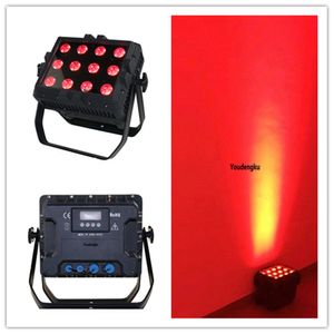 10 stks Nieuwe Batterij Wandwasser 12 * 18W RGBWA + UV 6in1 LED Draadloze Outdoor Waterdichte Kleine City Color LED Wall Wash Uplight