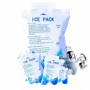 10pcs Nouveau sac de glace à eau jetable gâteau à gâteau de gâteau de lait réfrigéré transport de nourriture fraîche Expr Chain de froid dédié Q7XT #