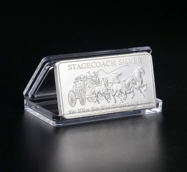 10pcs artesanía no magnética noroeste menta Territorial 999 Fine Silver Divisible Bar Moned Metal Crafts 1oz1714147