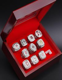 10pcs Ohio State Buckeyes National Ship Ring Set Solid Men Fan Brithday Gift Wholesale Drop Shipping9461820