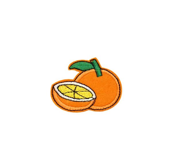 10 pièces patchs brodés orange pour vêtements d'enfants fer sur transfert applique patch de fruits pour sacs jeans bricolage coudre sur broderie Stic7416290