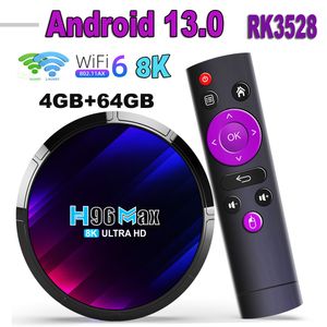 H96 Max RK3528 Android 13.0 TV Box 4GB 32GB 64GB 2GB 16GB Rockchip 4k 8K 2.4G 5G wifi6 BT4.0 lecteur multimédia