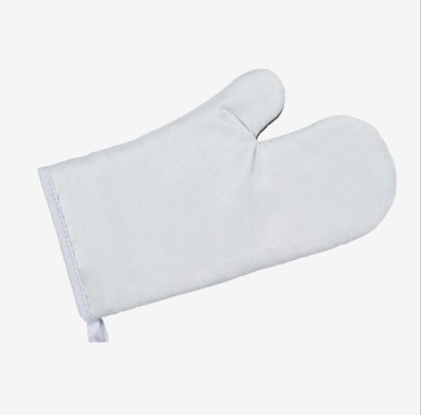 10 pièces gants de four Sublimation bricolage coton blanc Polyester gants de cuisine four support de casserole épaissir pour l'impression par transfert de chaleur 7061106
