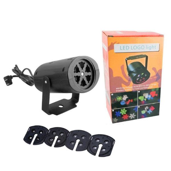 Projecteur Laser de noël RGBW LED, 10 pièces/paquet, effet d'éclairage de scène, lumière disco de fête en Club, prise ue/US