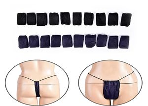 10-stcs/pack reizen wegwerp wegwerp g-string slipje t-back saloon spa ondergoed be/black7500582