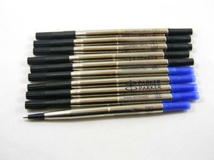 10 STKS metalen Blauw Goede Kwaliteit Rollerball Pen 0.5mm Refill Voor Briefpapier Gratis verzending