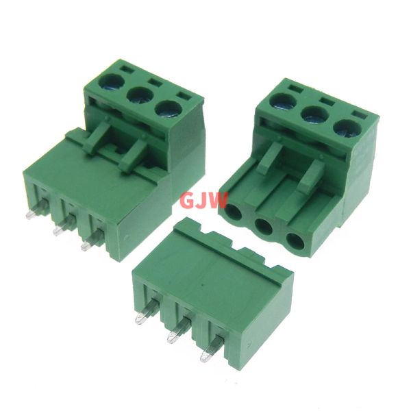 10pcs Pitch 5.08 mm Plug-in PCB Terminal Bloc 2EDGK 2EDGVC 2P 3P 4P PIN CONNECTEUR PLUGABLE MAL / FEMME