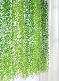 10 -stcs planta kunstmatige planten tropische wilg bladbladeren hangende wijnstok voor doe -het -zelvers decoratie tuin huisdecoratie accessoires p7688348