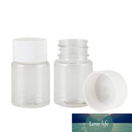 10 stks Plastic Pet Clear Lege Seal Flessen 15ml 20 ml 30 ml 50 ml Solid Powder Medicine Pil Chemical Container Reagen Fialen