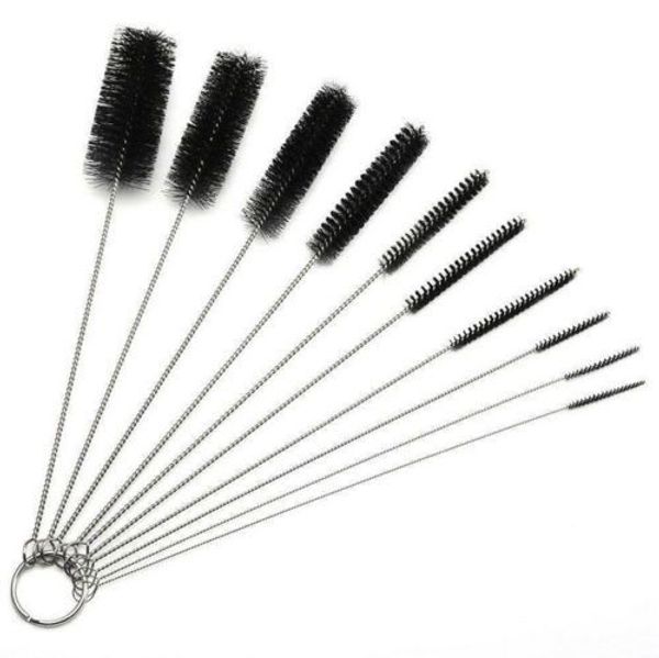 10pcs Portable de haute qualité Bouteille de bouteille de ménage pipe Bong Cleaner Glass tube Nettoying Brush Brushs Fashion