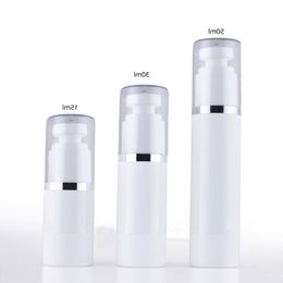 10pcs Portable Plastic Edge PET Airless Pump Bottle15ml 30ml 50ml Vide Lotion Parfum Bouteilles Vide Petit Conteneur Cosmétique Ghhsu