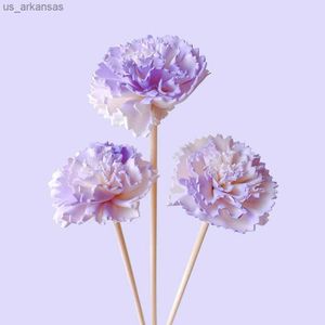 10 pièces violet oeillet fleur rotin bâtons parfums sans feu Reed diffuseur bâton bricolage ornements décor à la maison L230523