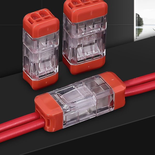 Conector de cableado rápido de 10 piezas de cableado universal cableado de cableado de cableado de cableado de terminal de empuje conectores eléctricos compactos