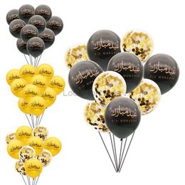 10 Pcs Ramadan Eid Mubarak Ballons De Confettis En Latex 2023 Décoration De Fête Islamique Musulmane Eid al-fitr Ramadan Kareem Fournitures Pour La Maison HKD230808