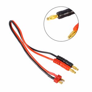 Envío gratuito 10 piezas Cable conector RC T enchufe a conector banana de 4 mm para cargadores IMAX B6 B6AC B8