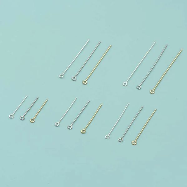 10pcs Real Pure Solid 925 Pingles à aiguille en argent sterling