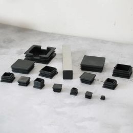 10 -st rectangle plastic zwart blanke einddop dopdoppen buis buis inzetstukken plug bung stalen poot stopfen meerdere maten beschikbaar