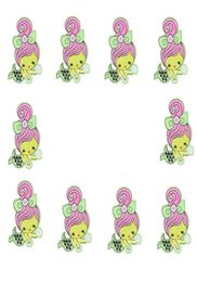 10 STKS rood haar zeemeermin borduurwerkflarden voor kleding ijzer patch voor kleding applique naaien accessoires op stickers kleding iron5366402