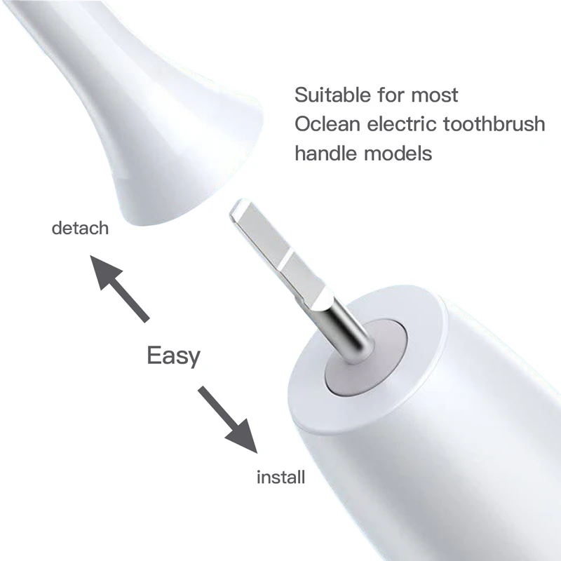 10st ersättare för oclean x/x pro/f1 tandborstehuvuden elektriska tandborstehuvuden skyddar mjuka dupont munstycken borst