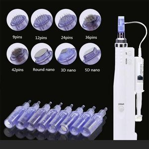 10pcs Vervanging Micro Naald Cartridge Tips voor Mesotherapie Meso Gun Derma Pen Microneedle Anti Aging Gezichtsverzorging Rimpel verwijderen