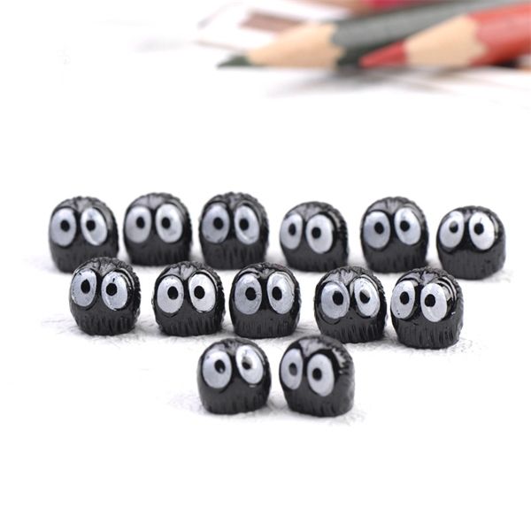 10 PCS Résine Artisanat Mini Boule De Poussière Elfes Totoro Figurine Décor À La Maison Miniature Fée Jardin Décoration Accessoires Moderne Ornement C0220