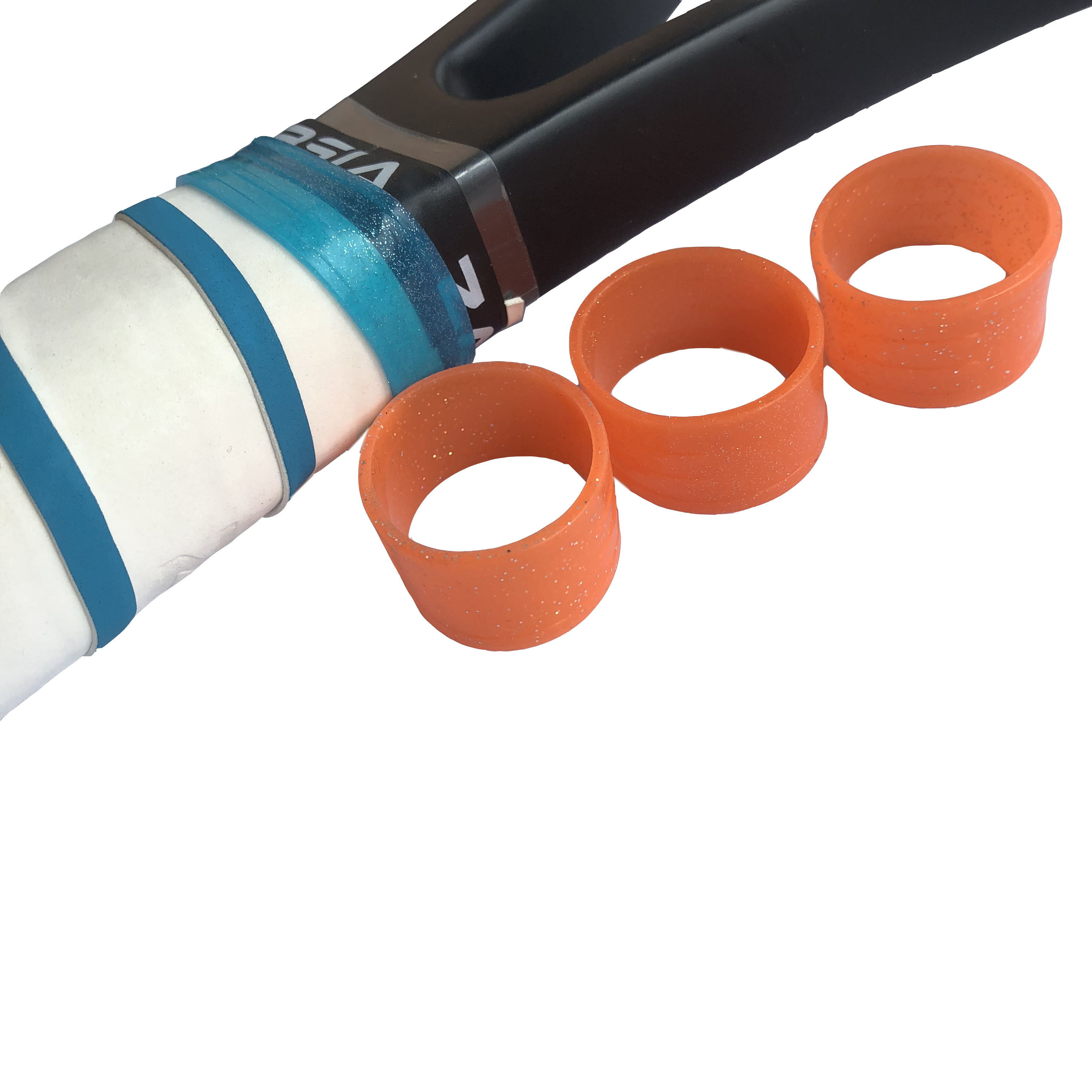 10pcs detaliczny rakiet tenisowy rakiety silikonowe pierścień cukierki kolor stałego tenisowego przerostu pierścienia uszczelniające