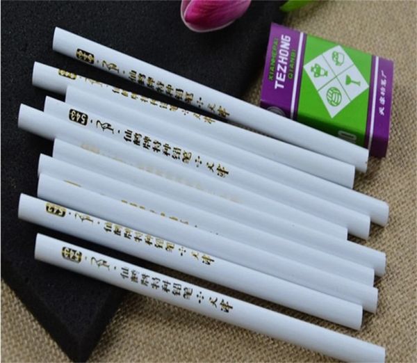 10pcs Rigoleur de strass de ramification crayon pointilleux crayon de cire blanc crayon en bois picin de stylo gemmes cueillette