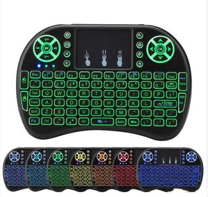 Mini RII I8 Fly Fly Souris Remote Backlight 2.4GHz Contrôle du clavier sans fil pour S905W S912 TV Box T95