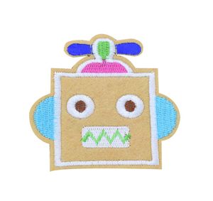 10 pièces patchs de robot pour sacs de vêtements fer sur transfert application patch de dessin animé pour enfants jeans bricolage coudre sur badge de broderie 7145182