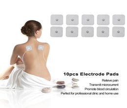 10pcs PAD ÉLECTRODE DE REMPLAPETION AU SUPPORT 4X4CM TENS NON TIVEMENT POUR STIMULATEUR MUSCLE TENS MACHE PADS9171422