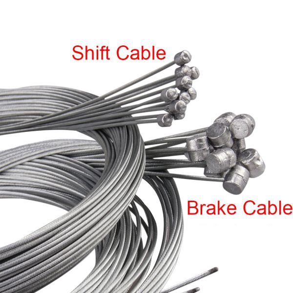 10 pièces/ensemble 2M vtt vélo ligne de frein vélo vitesse ligne fixe manette de vitesse engrenage frein câble ensemble noyau fil intérieur pour vtt vélo de route