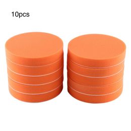 10 pièces ensemble 6 150mm tampons de polissage de voiture éponge polissage polissage cire tampon Kit outil pour voiture polisseuse tampon Orange Auto soin 308L