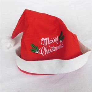 10 stks / set Kerstdecoratie Santa Hoeden Kinderen Vrouwen Mannen Jongens Meisjes Xmas Cap Pross Party Ornaments Levert