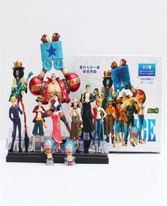 10pcs Set Anime Japanese One Piece Action Figure Collection 2 ans plus tard Luffy Nami Roronoa Zoro Handdone Dolls C1904150117807599733297