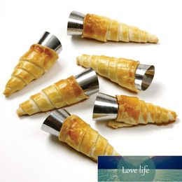 10 stks / set Keuken Roestvrijstalen Bakken CONES HORN PASTER ROLL Cakevorm Spiraal Gebakken Croissants Buizen Cookie Dessert Tool