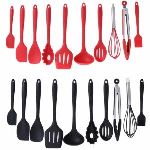 Ensemble d'ustensiles de cuisine antiadhésifs, spatule en Silicone, cuillère, ustensiles de cuisine, bricolage, outils de cuisine, 10 pièces/ensemble